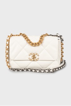 Белая сумка 19 Flap Bag