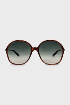 Gradient logo sunglasses