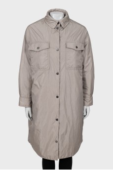 Long jacket with pockets