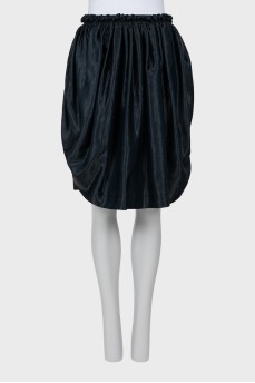 Combined skirt with drapery
