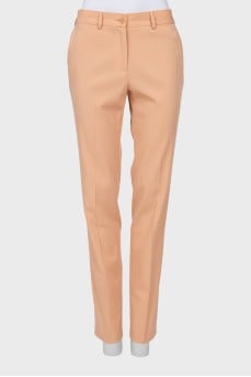 Wool trousers with arrows
