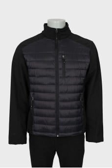 Men's black jacket with zipper