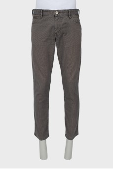 Men's jeans in small print