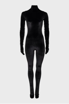 Black one-piece jumpsuit