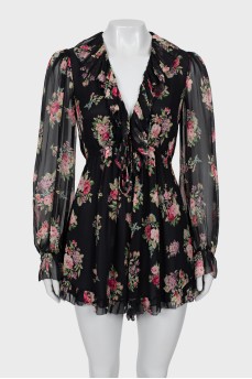 Floral Ruffle Jumpsuit