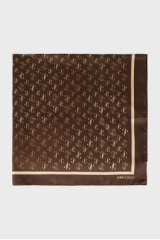 Silk scarf in signature print
