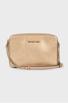 Gold crossbody bag