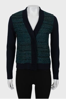Wool cardigan with buttons