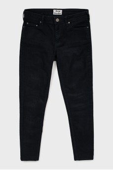 Black skinny fit jeans