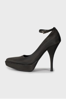 Textile high heels