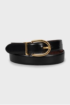 Reversible leather belt