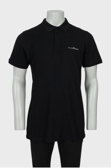 Men's black polo