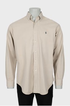 Men's shirt with green logo