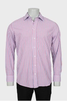 Men's combined striped shirt
