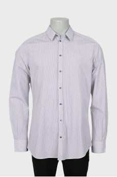 Men's two-tone striped shirt