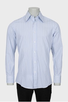 Men's shirt in mixed color print