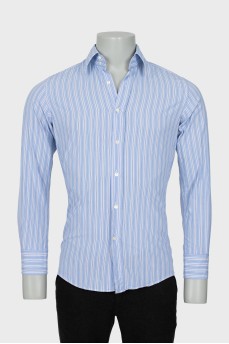 Men's striped fitted shirt