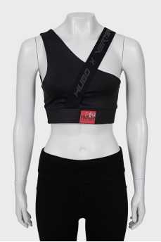 Sports top with brand logo