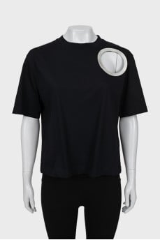 Relaxed cropped T-shirt