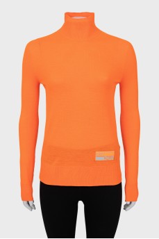 Orange golf with corporate logo