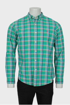 Men's shirt with pink logo