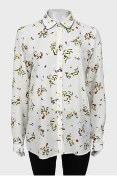 Translucent printed shirt