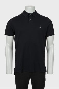 Men's black polo shirt