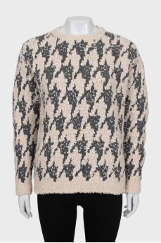 Cashmere sweater with glitter