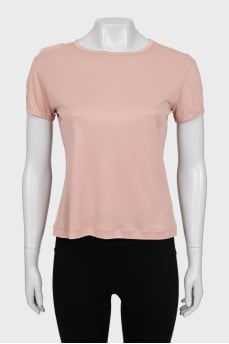 Beige straight T-shirt