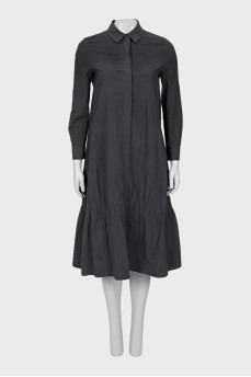 A-line maxi shirt dress