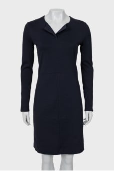 Navy blue fitted dress