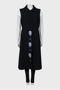 Black vest dress