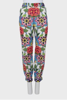 Floral trousers