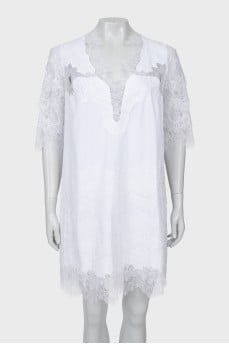A-line dress with lace