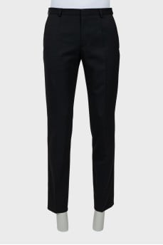 Men's black trousers with arrows