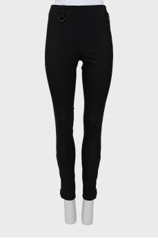 Slim fit wool trousers