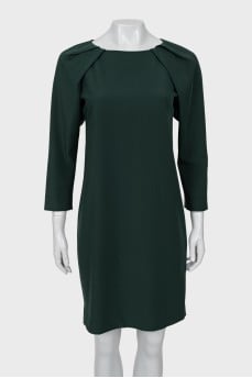 Green shift dress