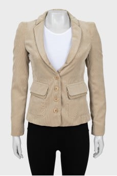 Light green jacket with tag