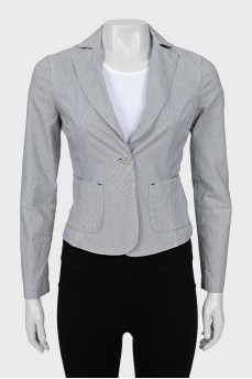 Striped fitted jacket