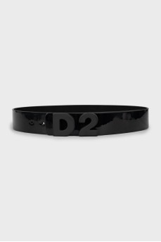 Eco-leather belt with tag
