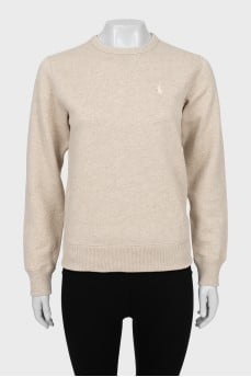Sweatshirt with embroidered logo
