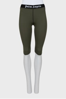 Green sports bike shorts