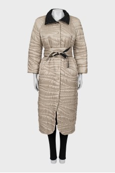 Reversible quilted coat