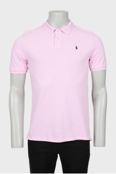 Men's pink polo shirt