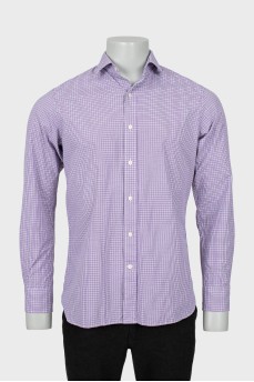 Men's straight check shirt