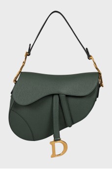 Зелена сумка Saddle