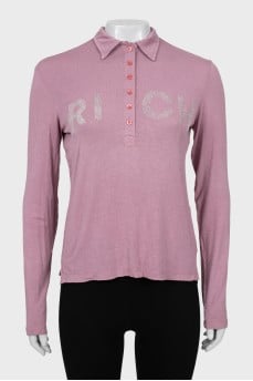 Light pink polo jumper