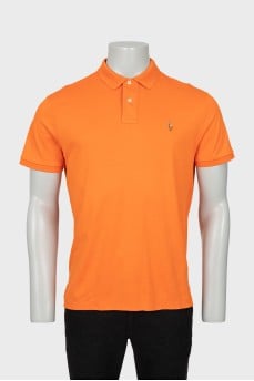 Men's orange polo shirt
