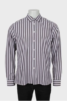 Men's combined striped shirt
