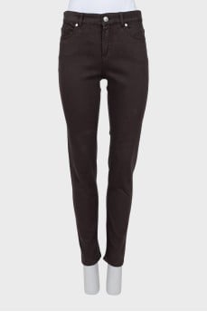 Brown skinny jeans
